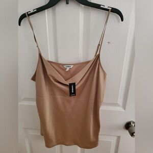 NWT Express Camel Cowl Neck Top size XL